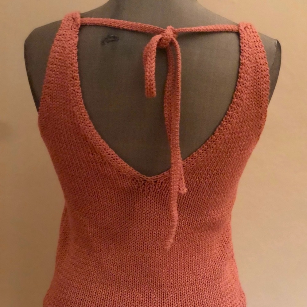 INTERMIX Rose Knit Top Size P